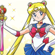 Sailor Moon showing you exactly what she’s going to beat you up with: glamour.